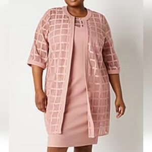 Maya Brooke Rose Gold 2 piece dress